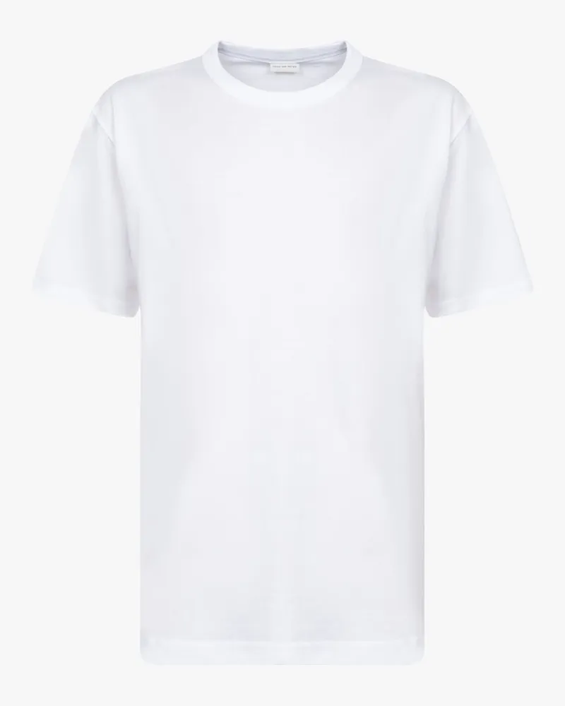 Dries van Noten Heer 3600 M.k.ss.t-shirt Weiß