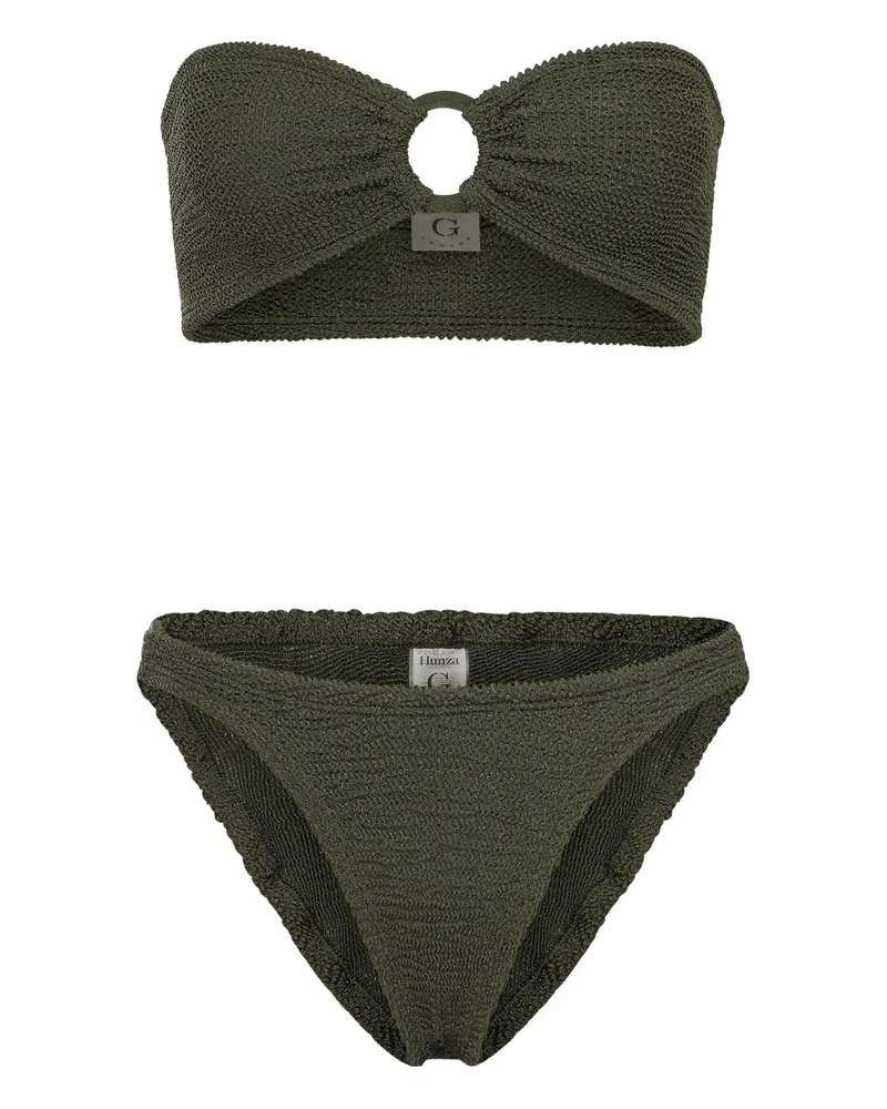 Hunza G Gloria Bikini Covered Hoops Grün