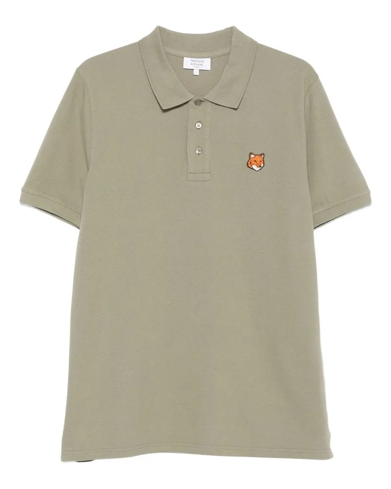 Kitsuné Fox Head Regular Polo Grau
