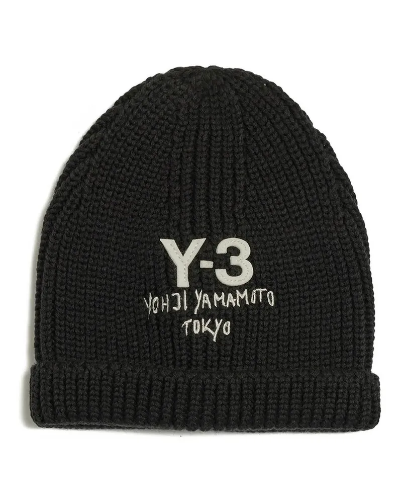 Y-3 Knit Beanie Schwarz