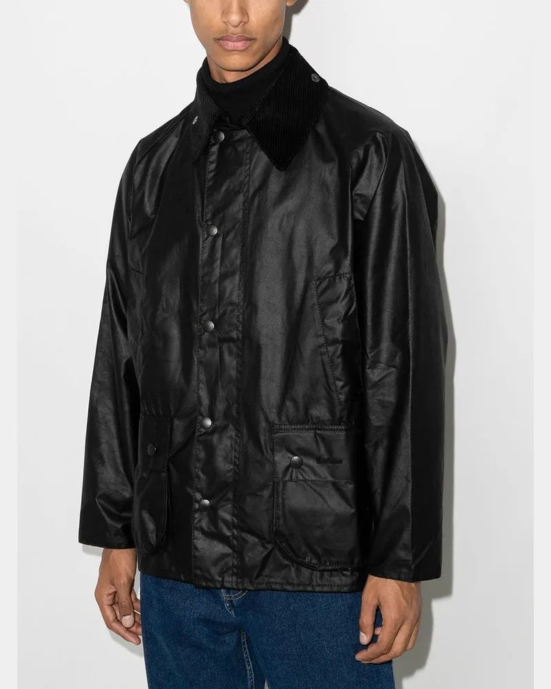 Barbour Bedale Wax Jacket Schwarz