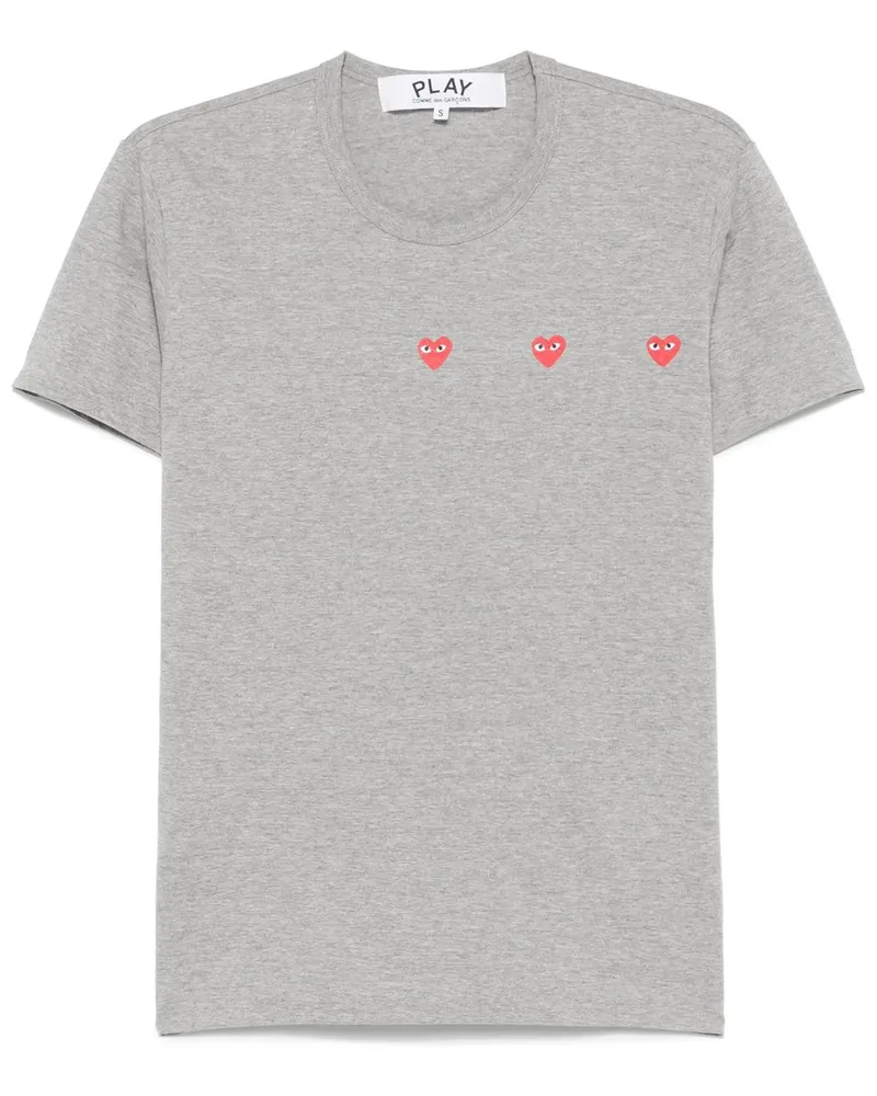 Comme des Garçons u T-shirt Logo Print Knit Grau