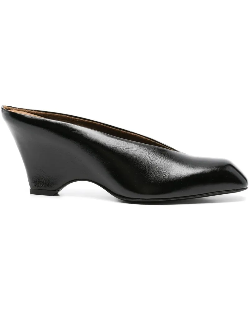 KHAITE Colt Wedge Mule 75 Schwarz