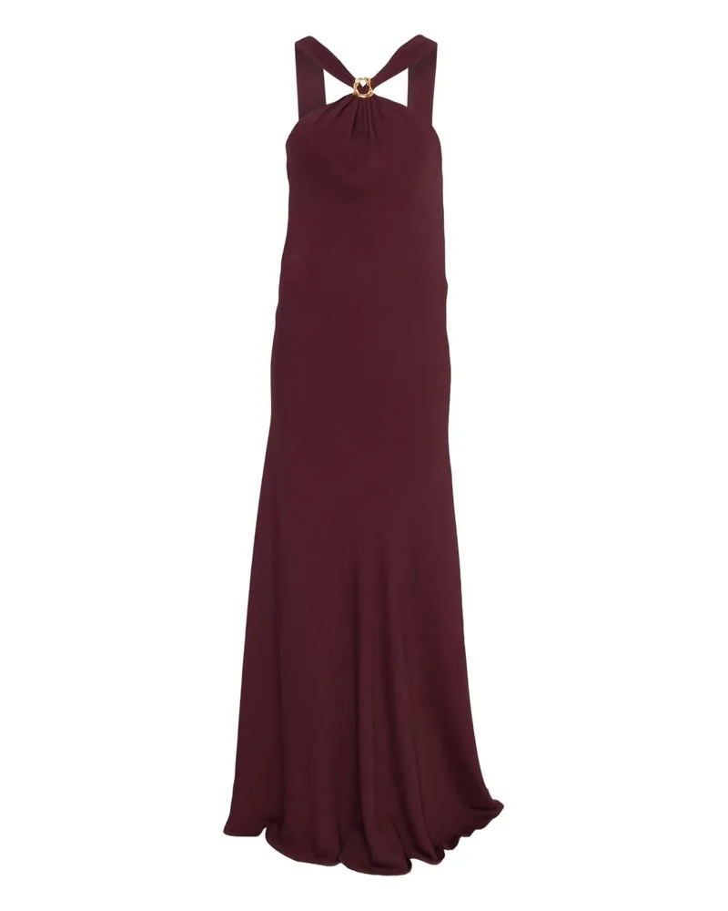 forte_forte Abito Chic Elemento Scultura Crepe Marocaine Braun