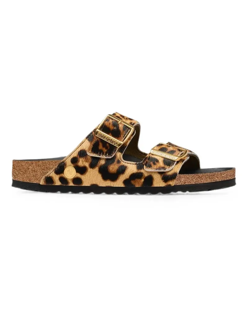 Birkenstock Arizona Fur Hex Leo Natural, Fur Braun