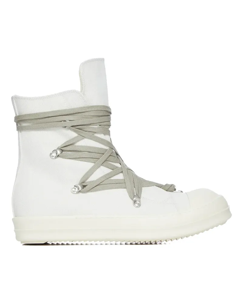 DRKSHDW by Rick Owens Megalace Sneakers Crema Weiß
