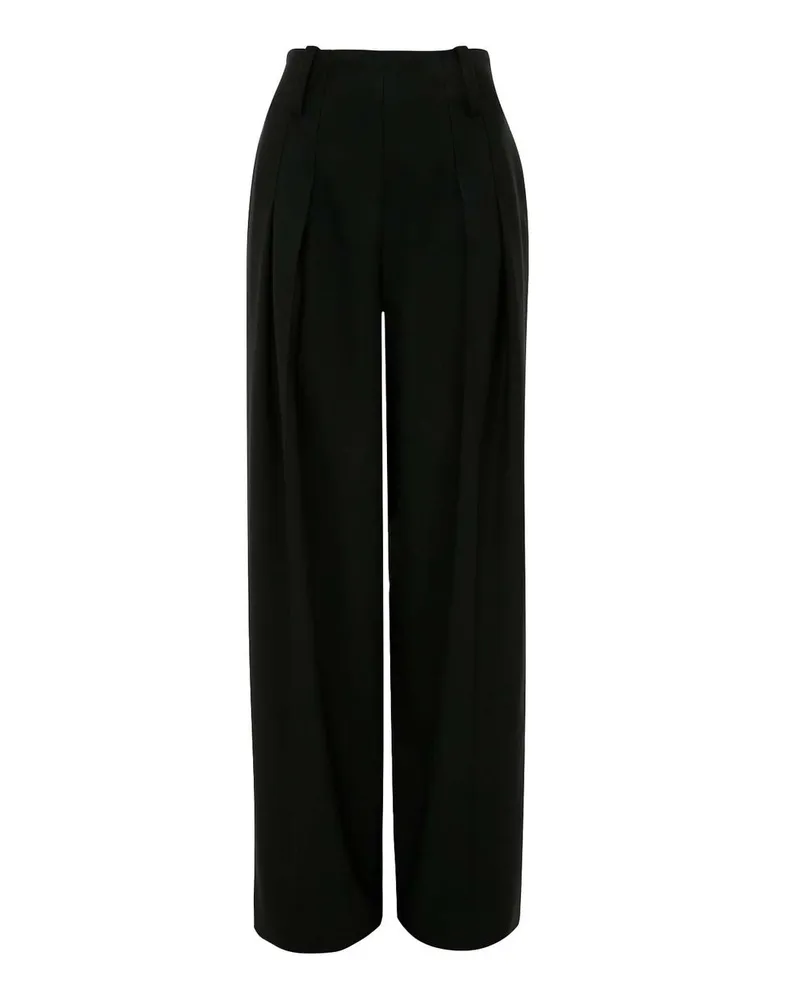 Victoria Beckham High Wast Trousers Schwarz