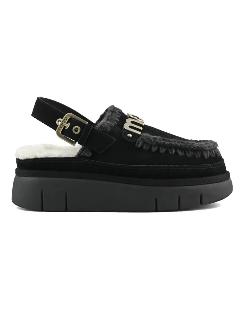 Mou Bounce Clog Back Strap Schwarz
