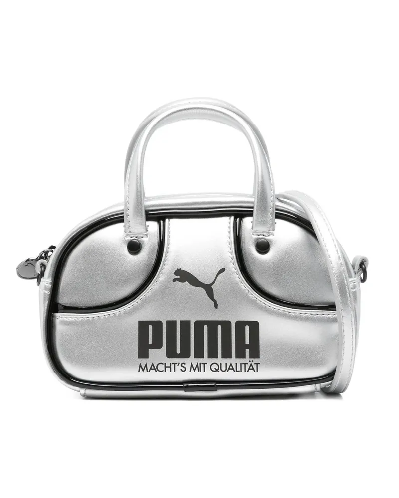 Puma 1976 Metallic Micro Grip Bag Silber