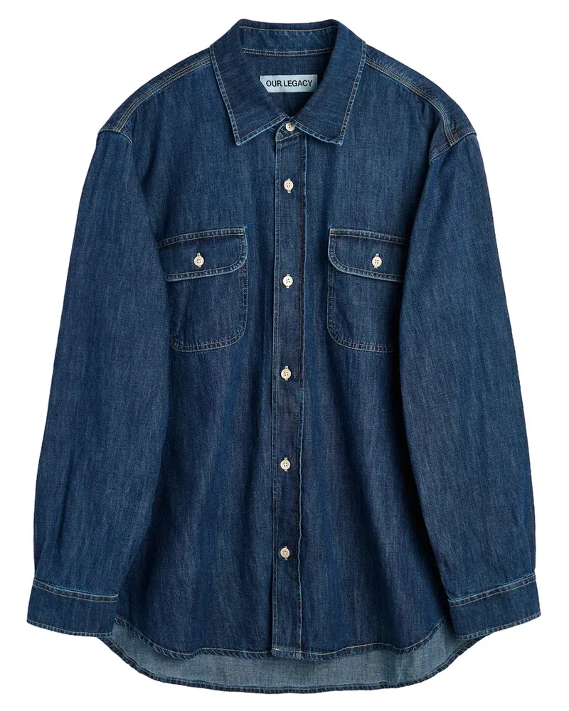 Our Legacy Country Shirt M4262ceb Blau