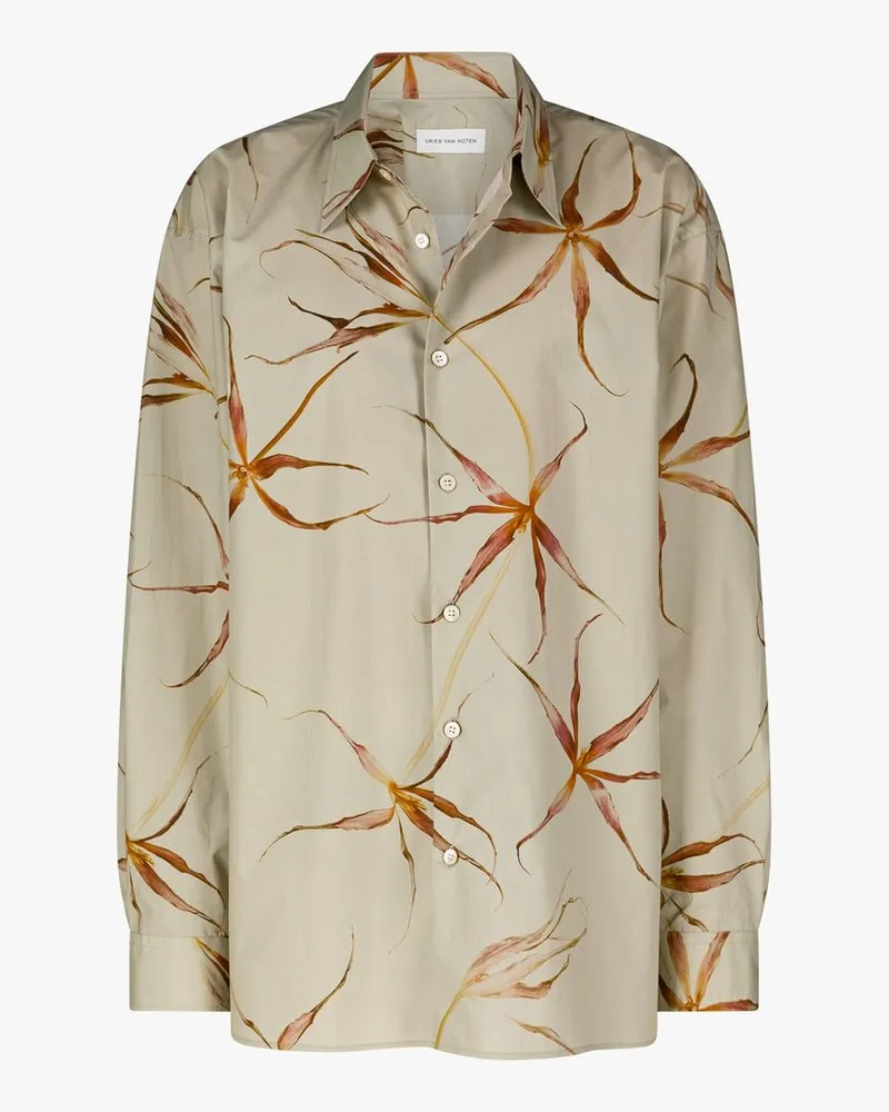 Dries van Noten 00900 Croom 2005 M.w.shirt Beige