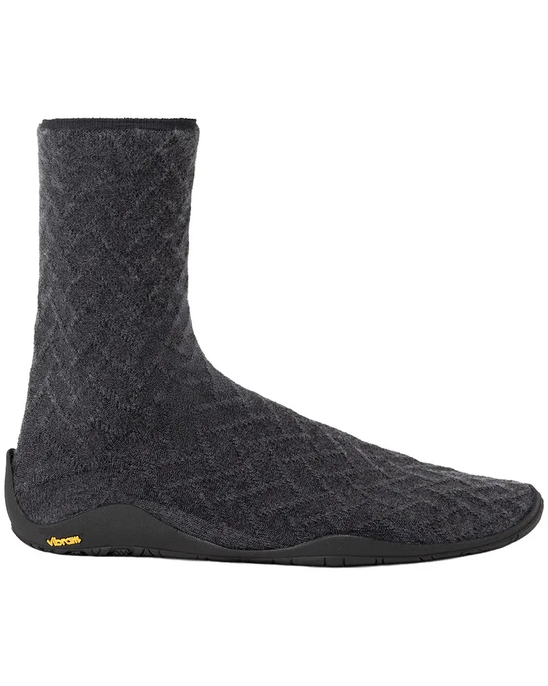 UYN Slippers Cashmere Man Shoes Black Sole Y100503.93 Schwarz