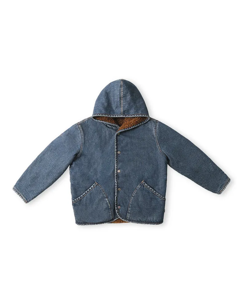 Levi's Deck Hoodie Sherpa Jacket Blau
