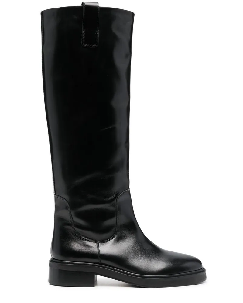 aeyde Henry Calf Leather Black Schwarz