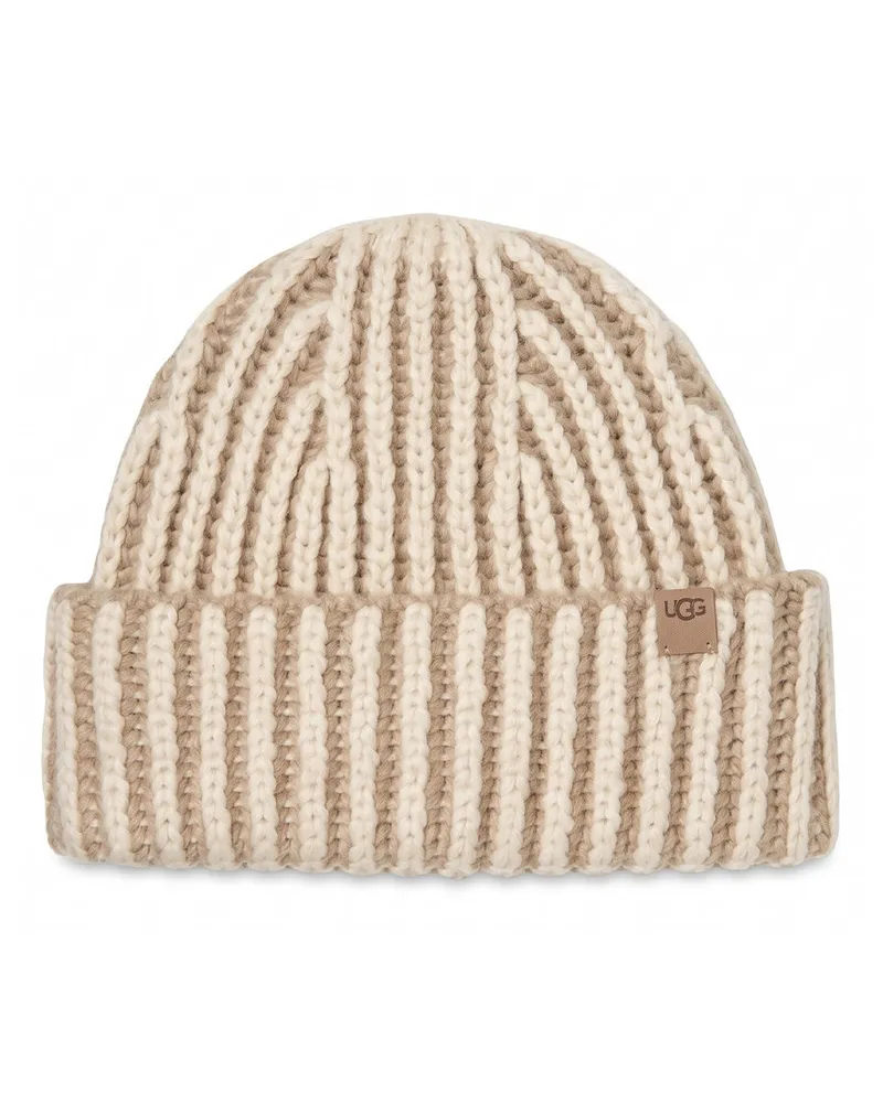 UGG Chunky Rib Micro Beanie Beige