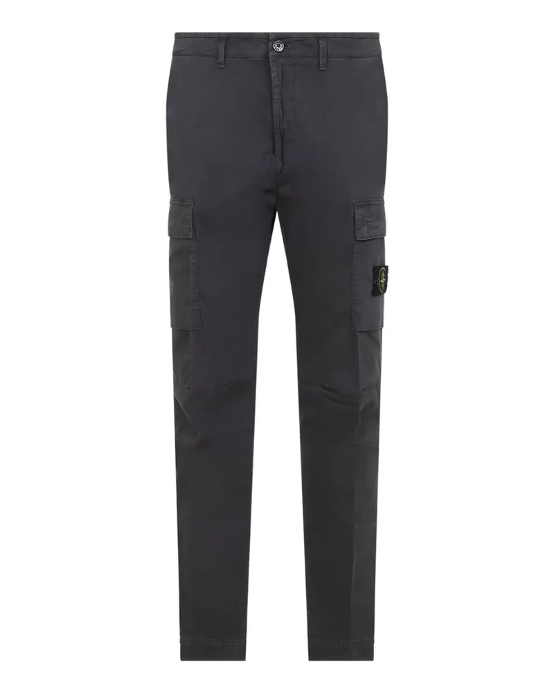 Stone Island Pantalone Regular Tapered Grau