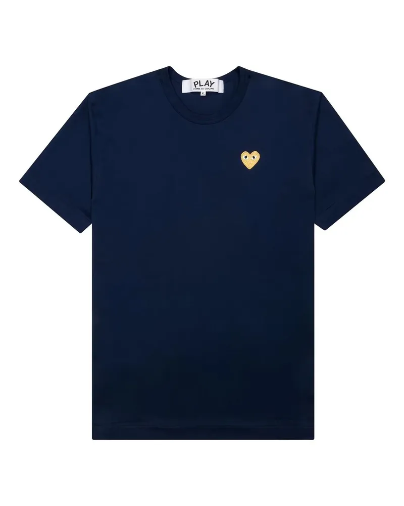 Comme des Garçons u T-shirt Gold Emblem Knit Blau