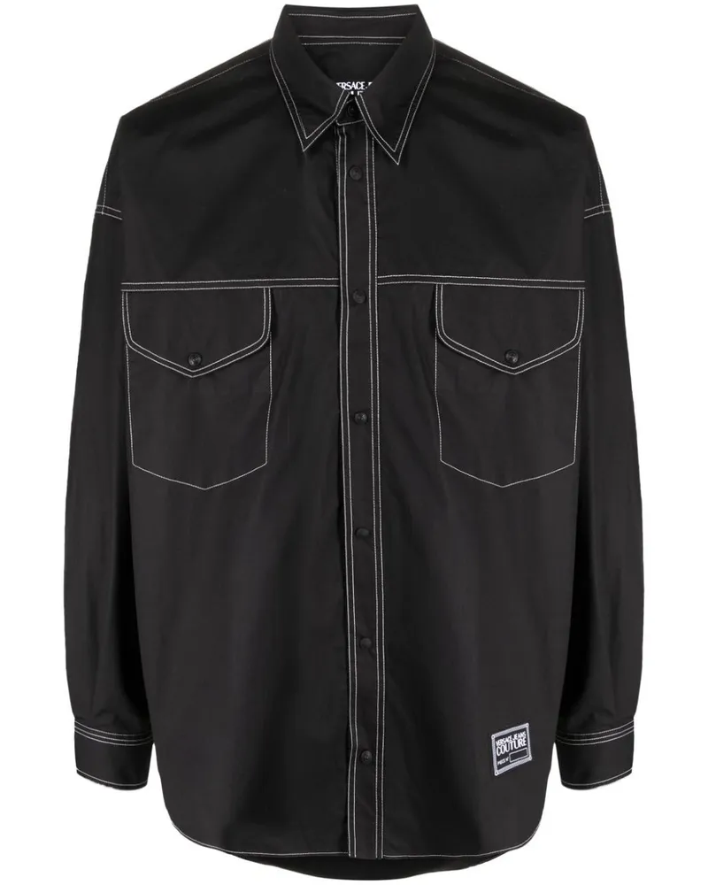 Versace Jeans Basic Shirts 75gal217n0132 Schwarz