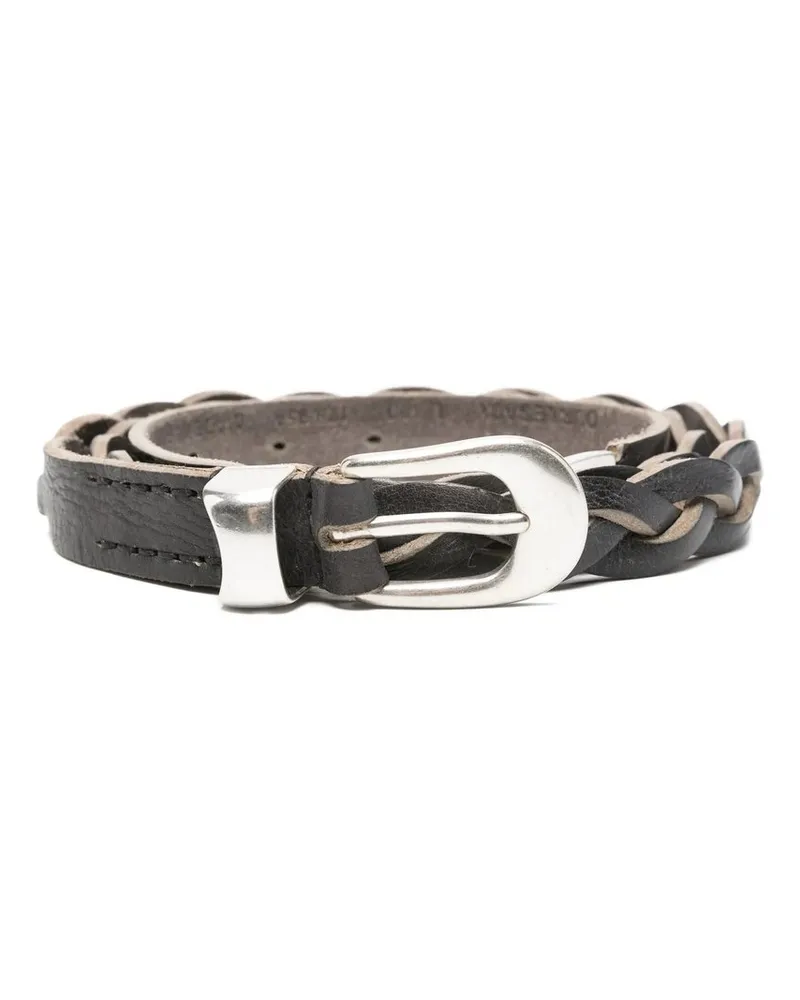 Our Legacy 2 cm Braided Belt Braun