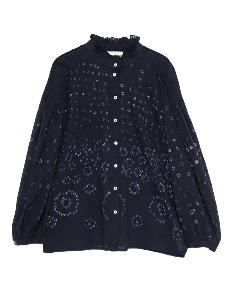Antik Batik Bandini Blouse Blau