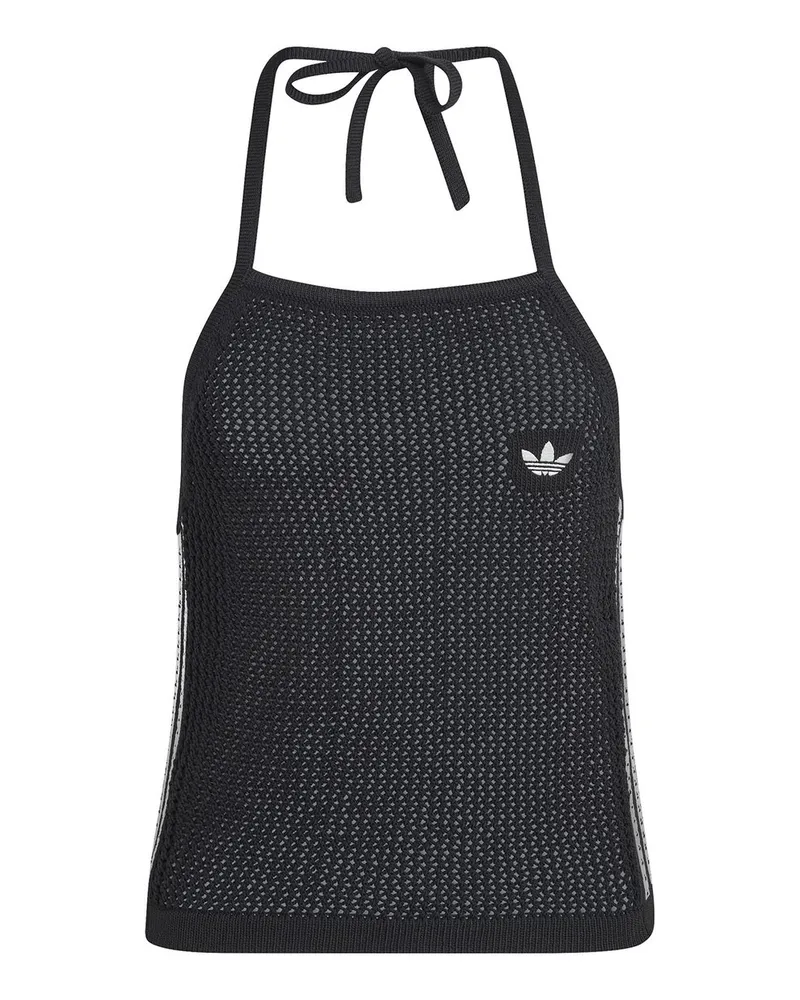 adidas Crochet Top Nero Schwarz