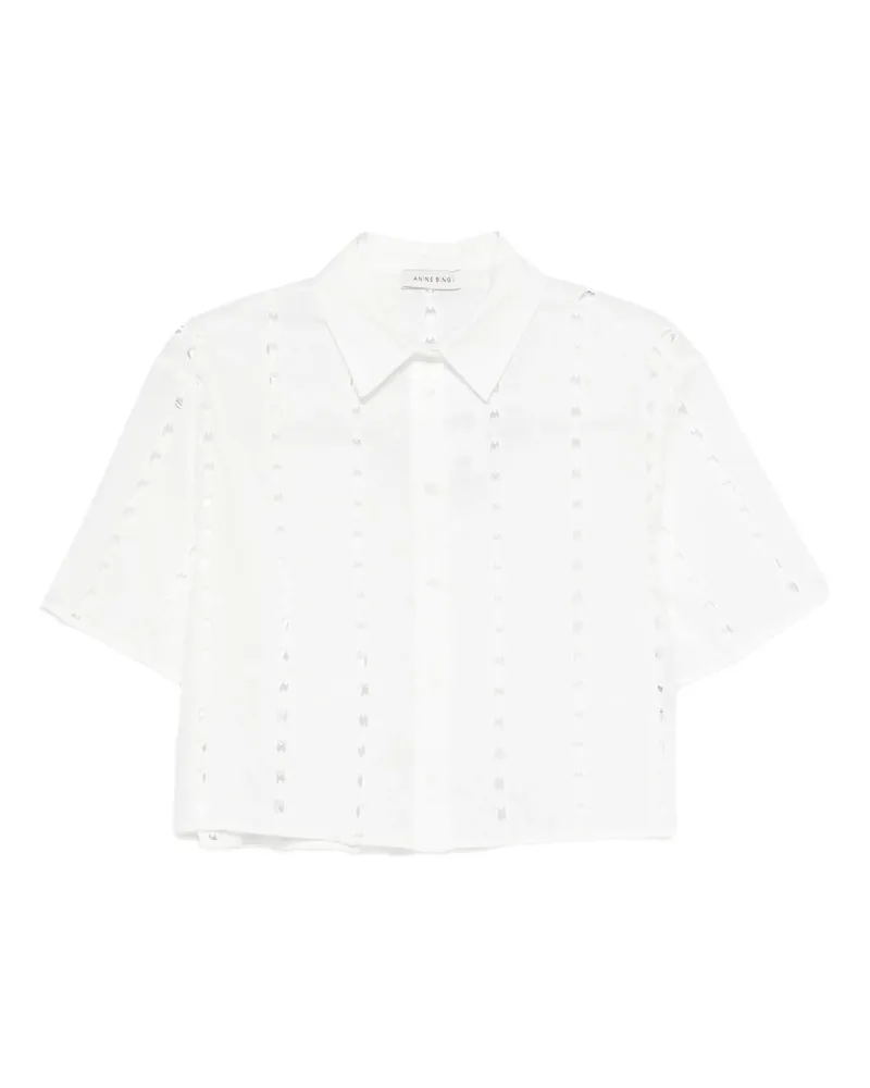 Anine Bing Lincoln Shirt  White Weiß