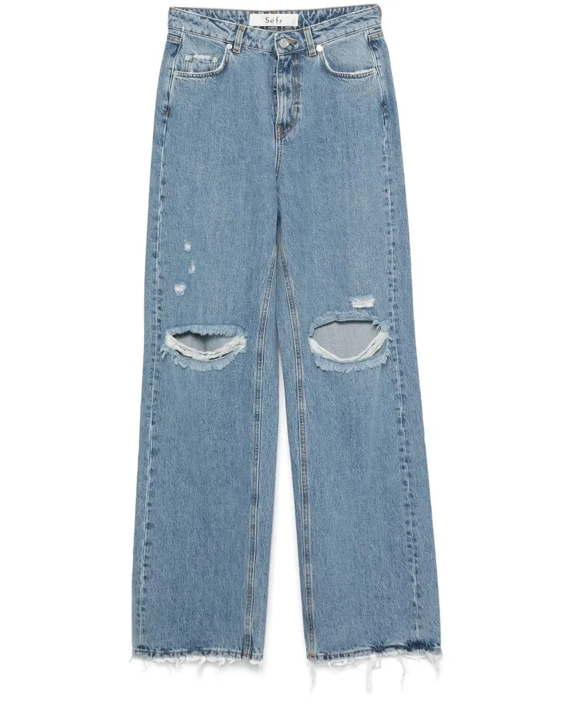 Séfr Loose Cut Jeans Blau