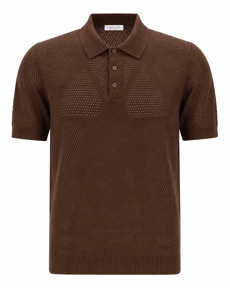 Roberto Collina Polo mc Punto Rete 261mya13224 Braun