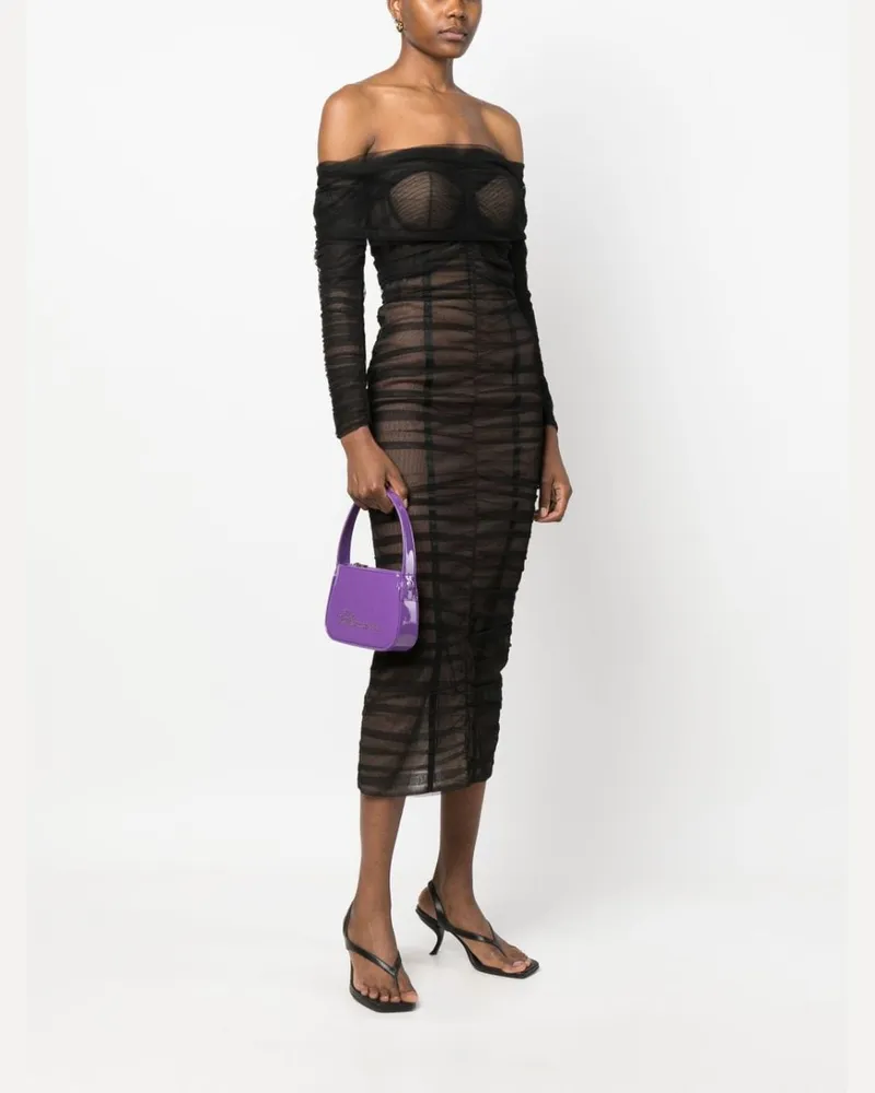 Blumarine Lacktasche Violett