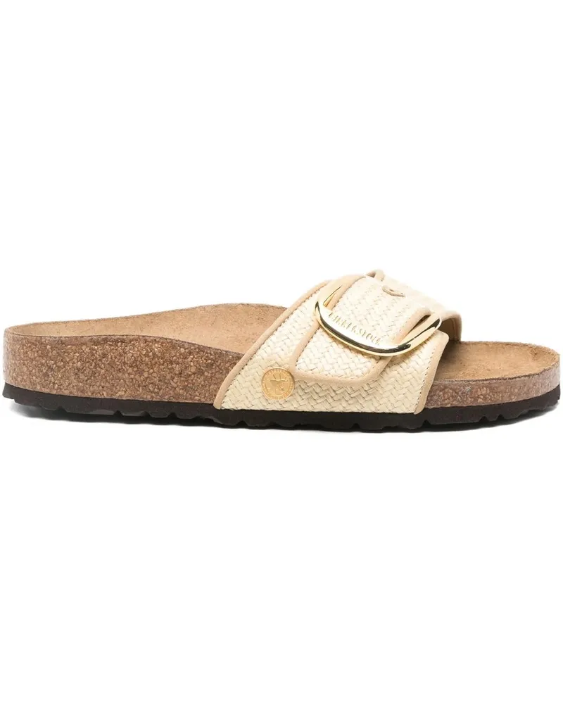 Birkenstock Madrid Big Buckle Natural, Raffia Braun