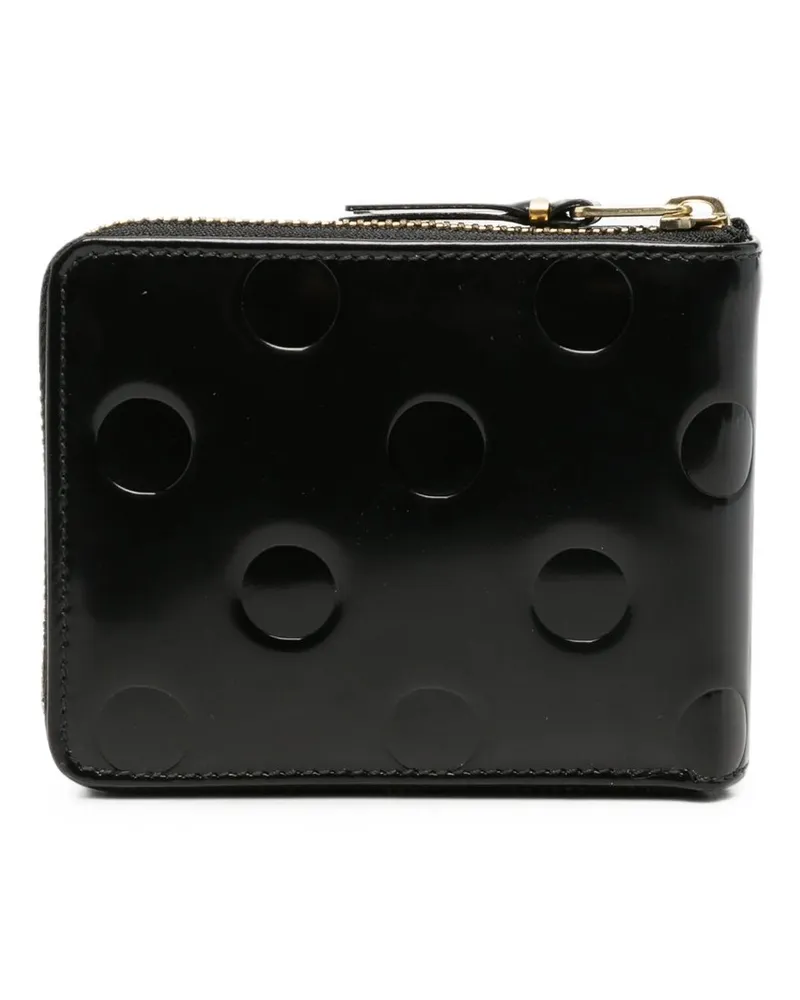 Comme des Garçons Wallet / Polka Dots Embossed Schwarz