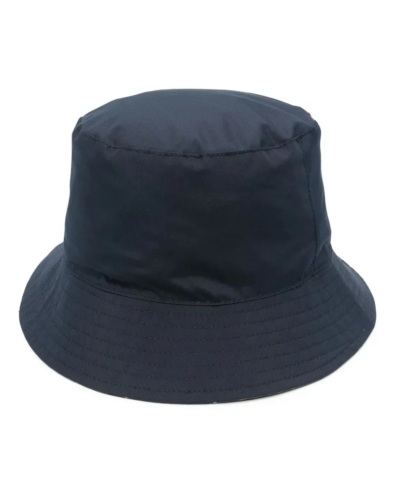 Barbour Hutton Reversible Bucket Hat Blau