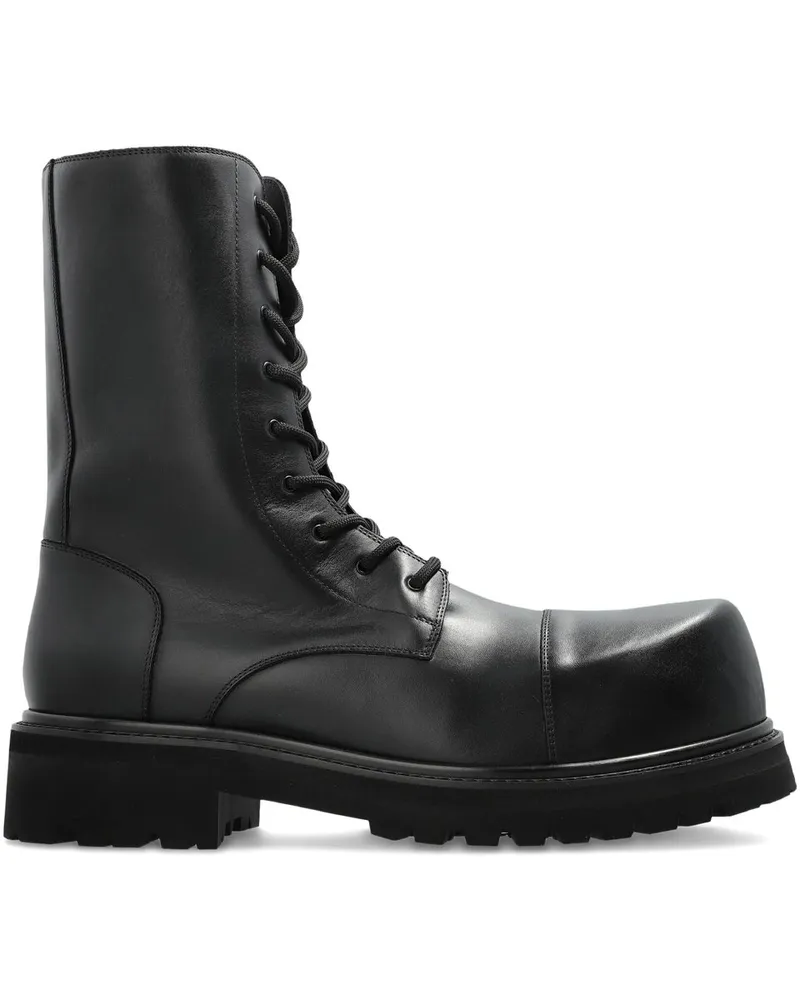 VETEMENTS Stomp Combat Boot Schwarz