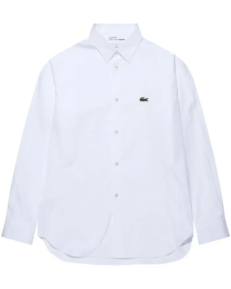 Comme des Garçons Gewebtes Herrenhemd Weiß