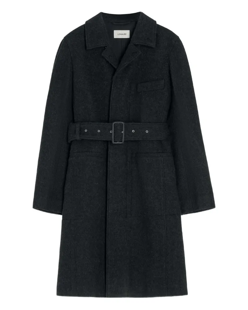 Christophe Lemaire Belted Tailored Coat Schwarz
