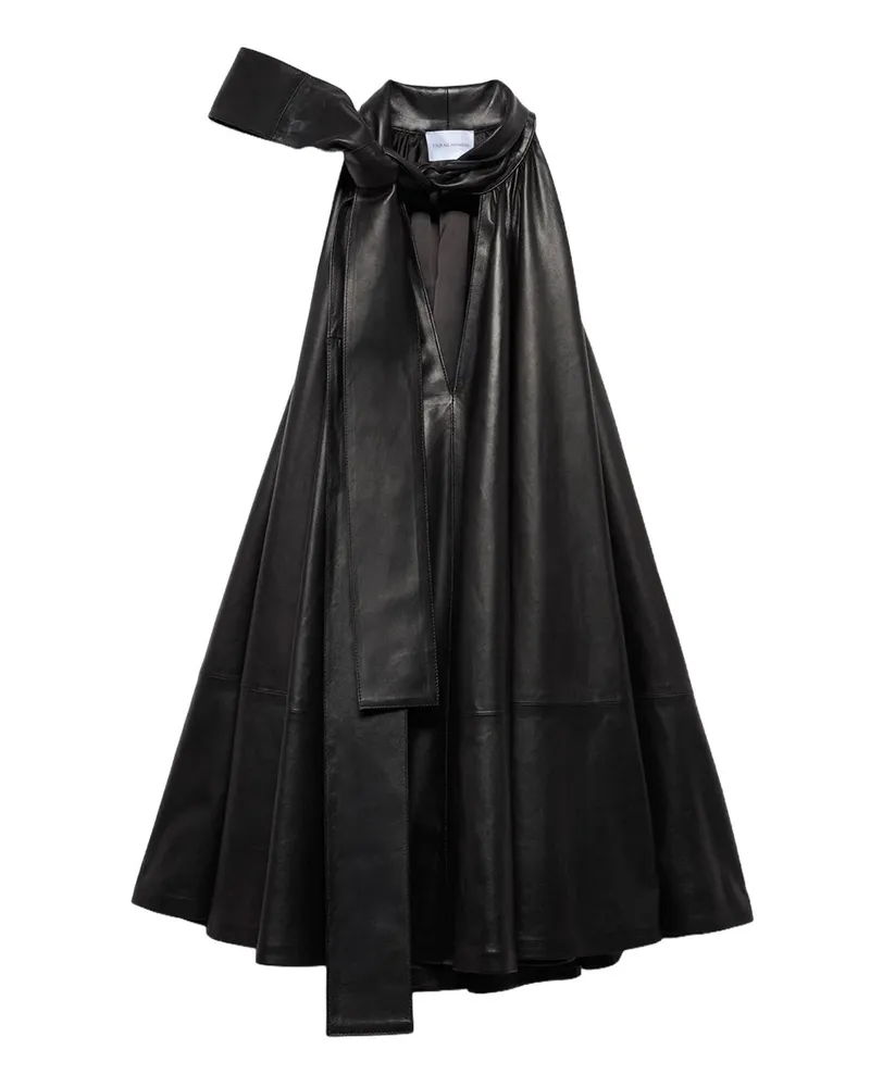 7 for all mankind Frill Dress Faux Leather 7nfd0h70 Schwarz