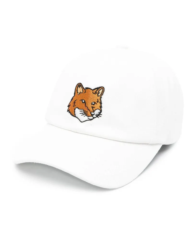 Kitsuné Große Fuchs-Kopf 6p Kappe Mm06103ww0096 Weiß