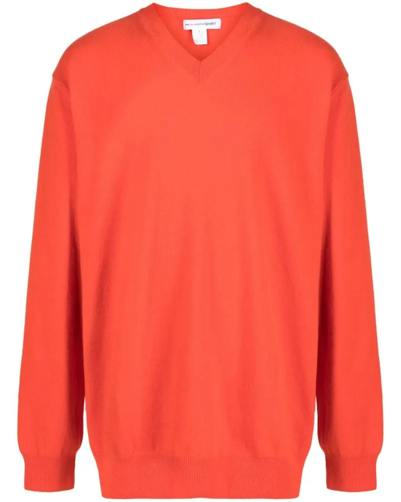 Comme des Garçons Herren-Strickpullover Orange