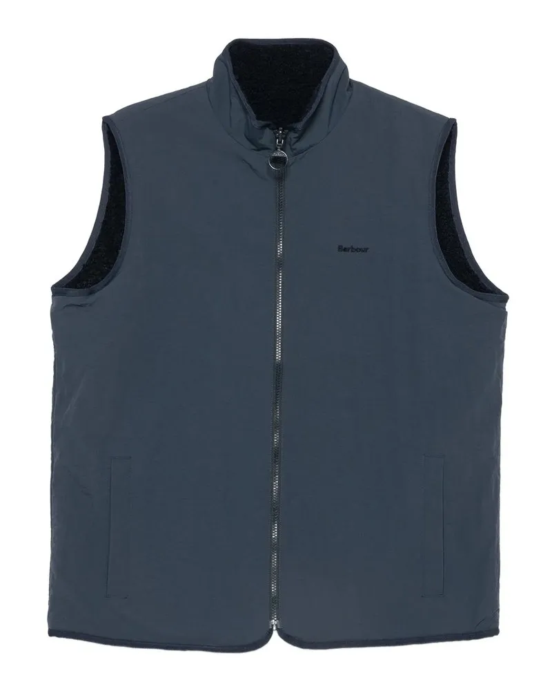 Barbour Reversible Fleece Gilet Blau