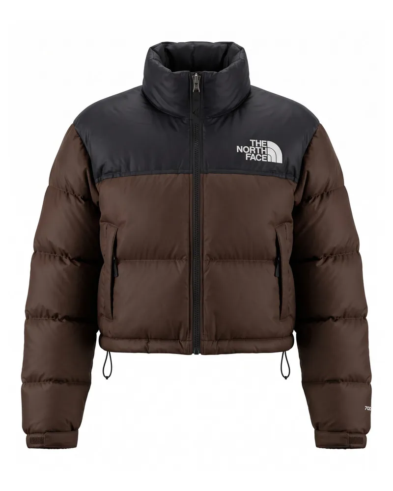 The North Face Nuptse Short Jacket Marrone Braun