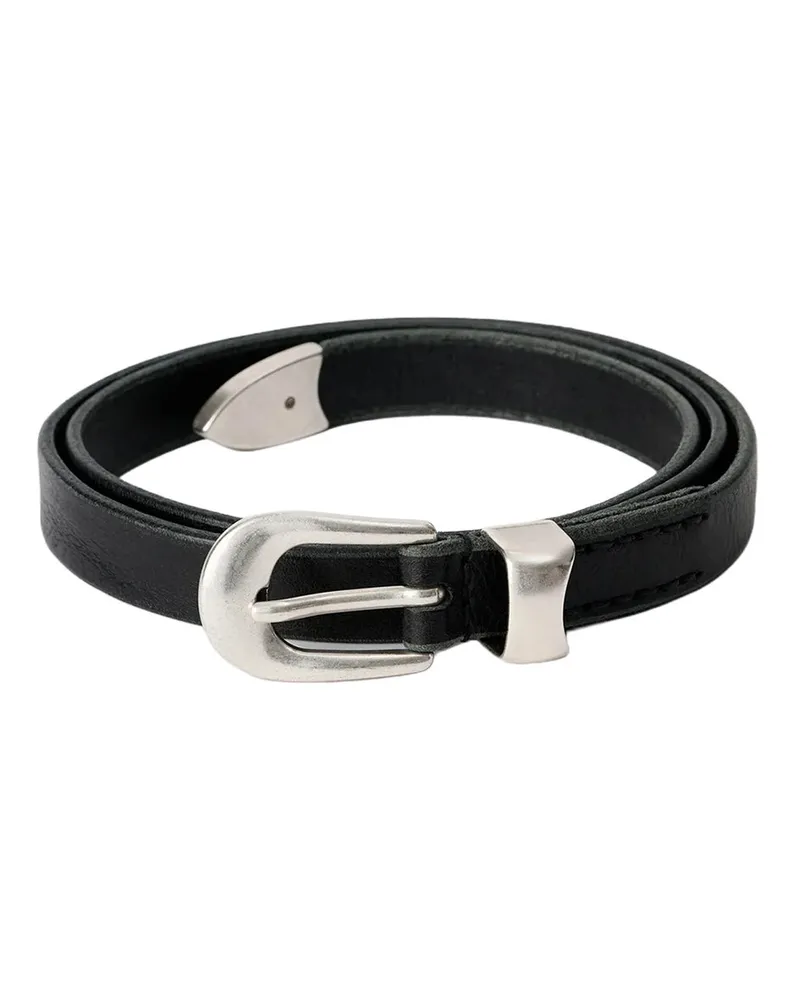 Our Legacy 2 cm Belt A2208bbla Schwarz