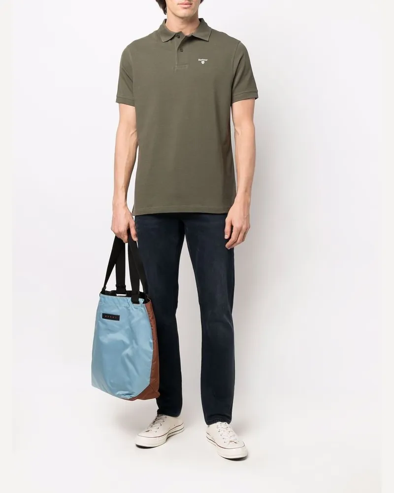 Barbour Polo sportiva verde Grün