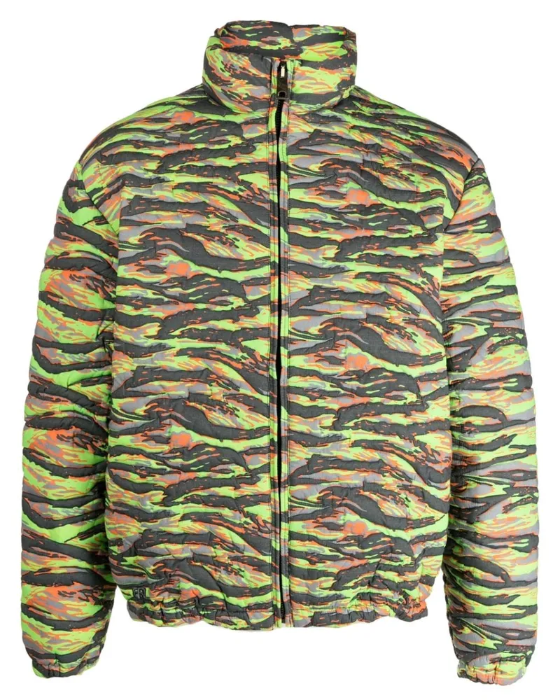 ERL Unisex Bedruckter Gesteppt Puffer Woven 06c003 Mehrfarbig