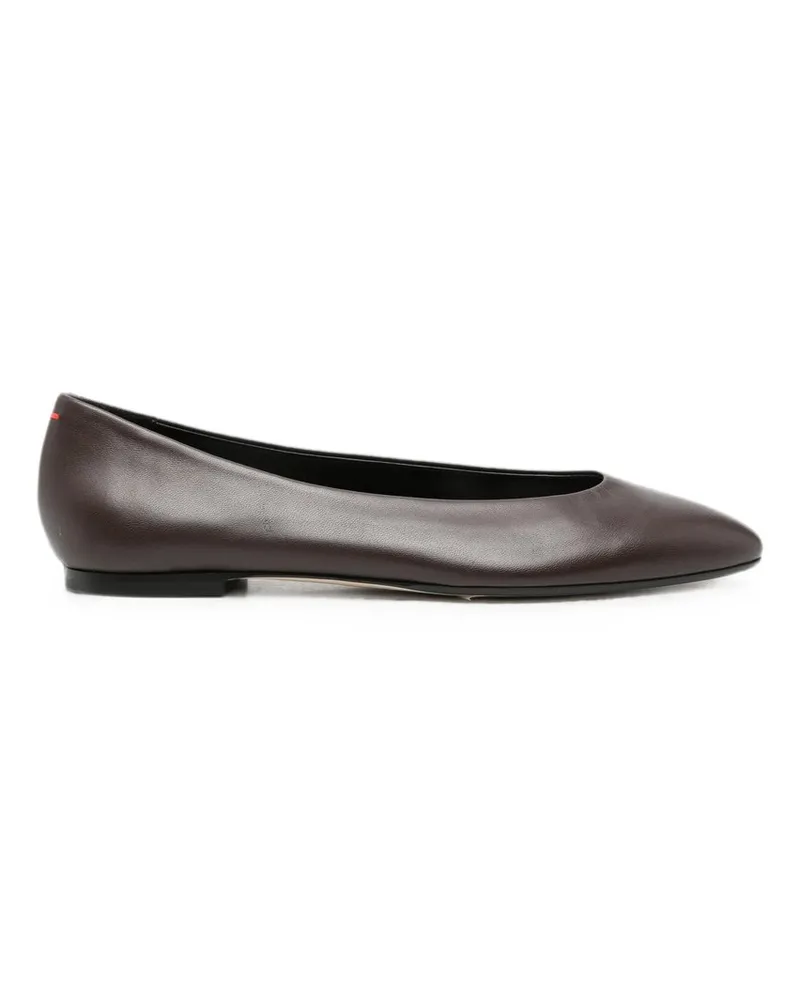 aeyde Ellie Nappa Leather Moka Beige