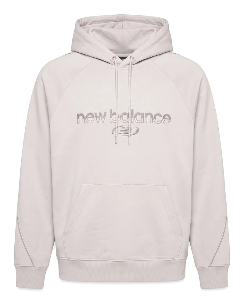 New Balance Trackside Fleece Hoodie Grigio Grau