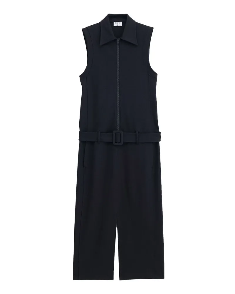 Filippa K Belted Zip Dress - 30621 1433 Schwarz