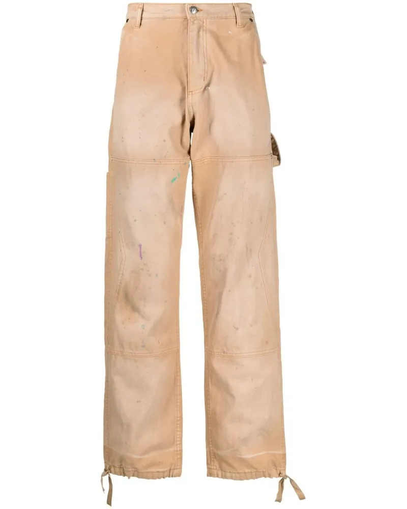RHUDE Chevron Malerhose Rhpf23pa10012372 Beige
