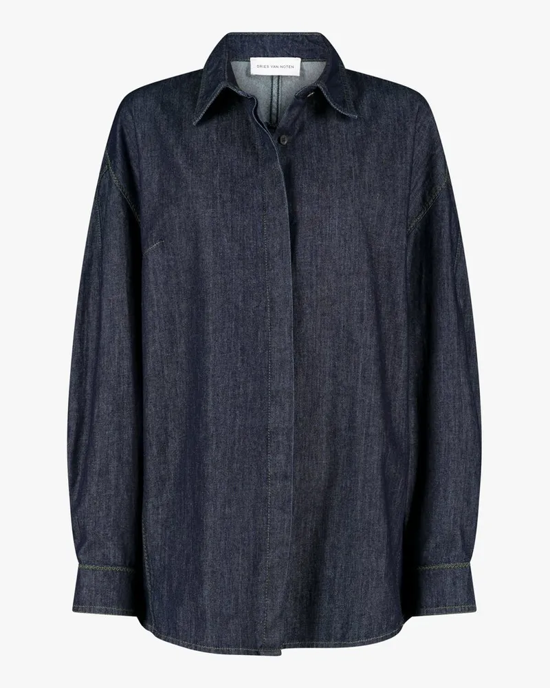 Dries van Noten 04660 Camis Bis Den 2382 W.w.shirt Blau