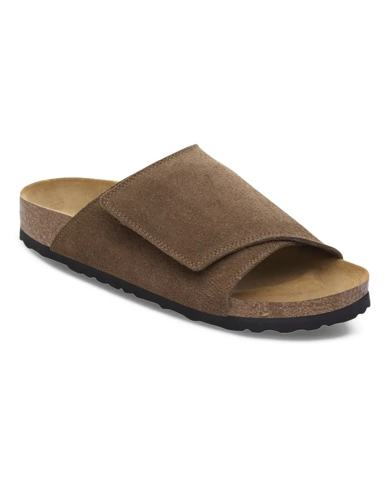 Birkenstock Solana Dark Tea, Suede Leather Braun