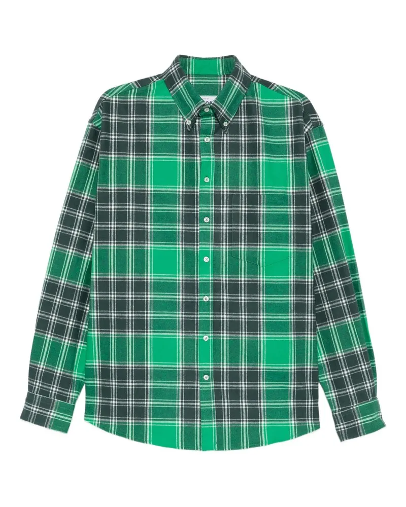 LC23 Check Flannel Shirt Grün